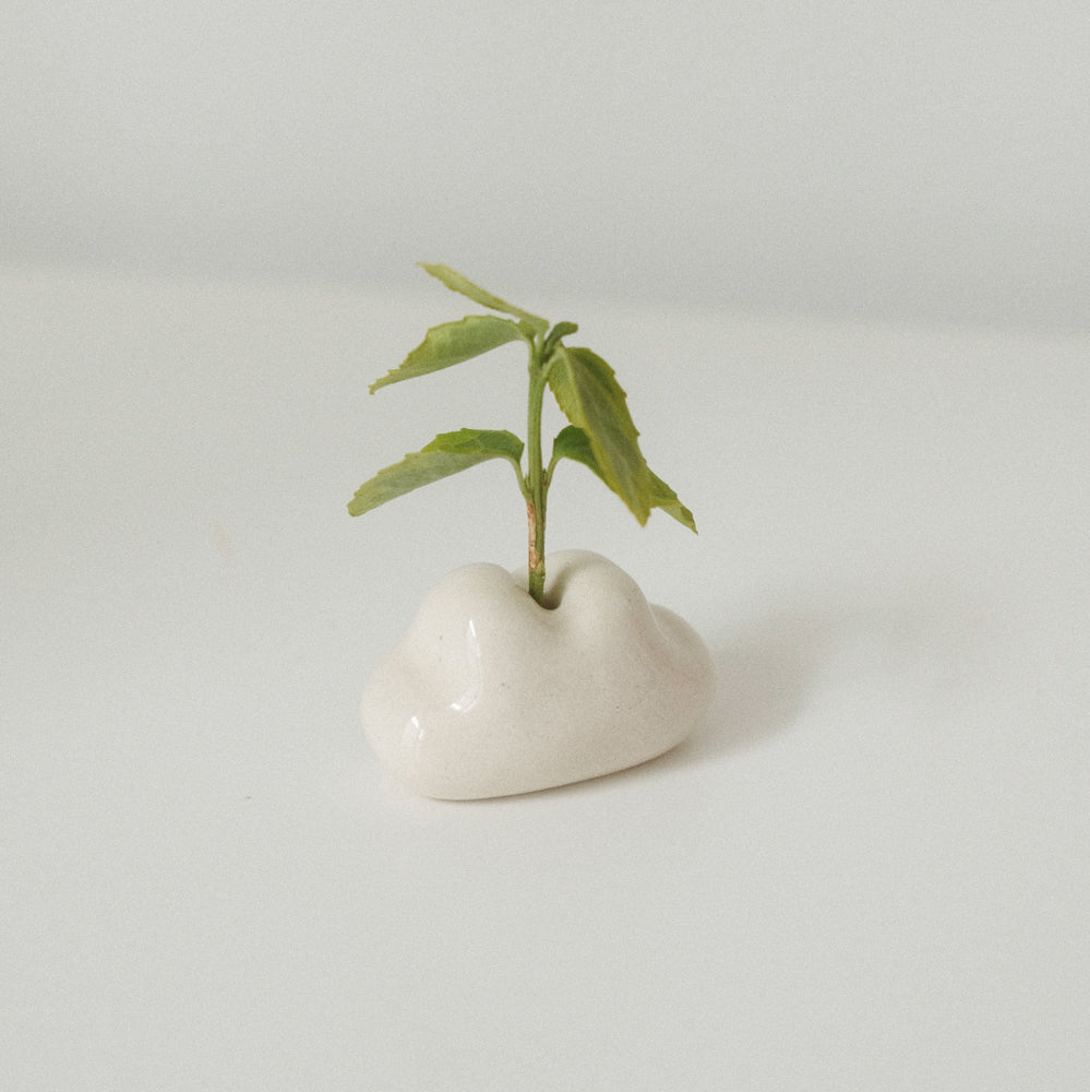 Ceramic Cloud Mini Bud Vase