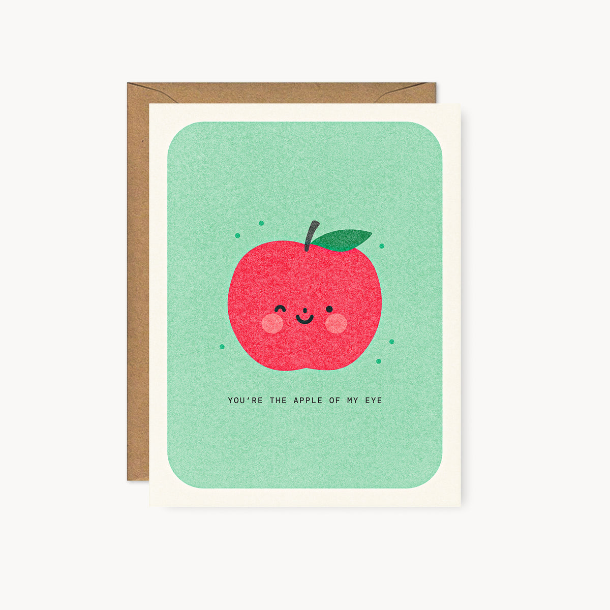 Apple of My Eye - Risograph Card
