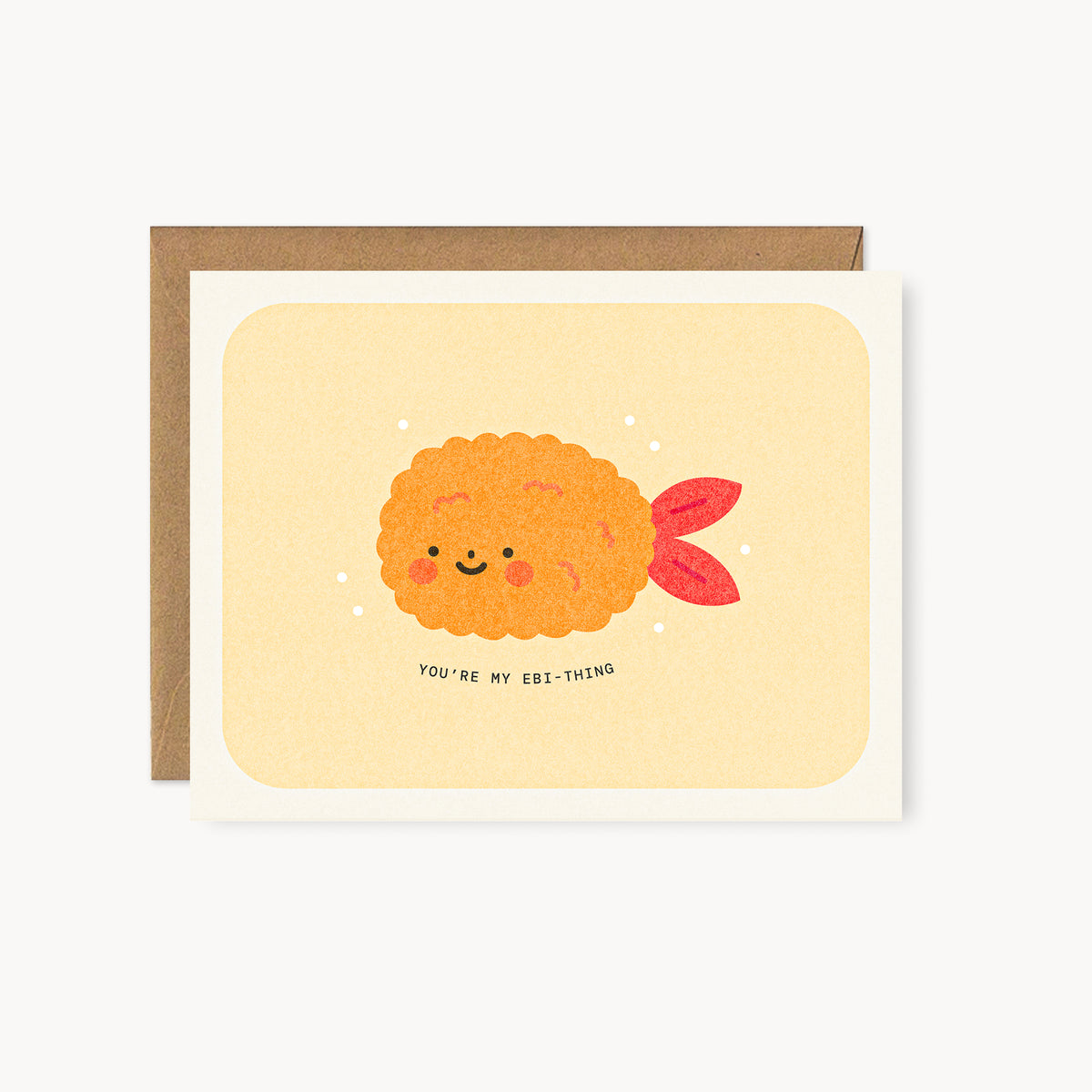 You're My Ebi-thing - Shrimp Tempura Risograph Card