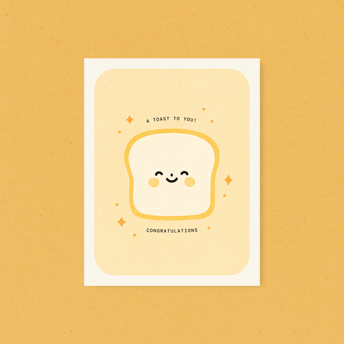 A Toast To You! - Congratulations Risograph Card