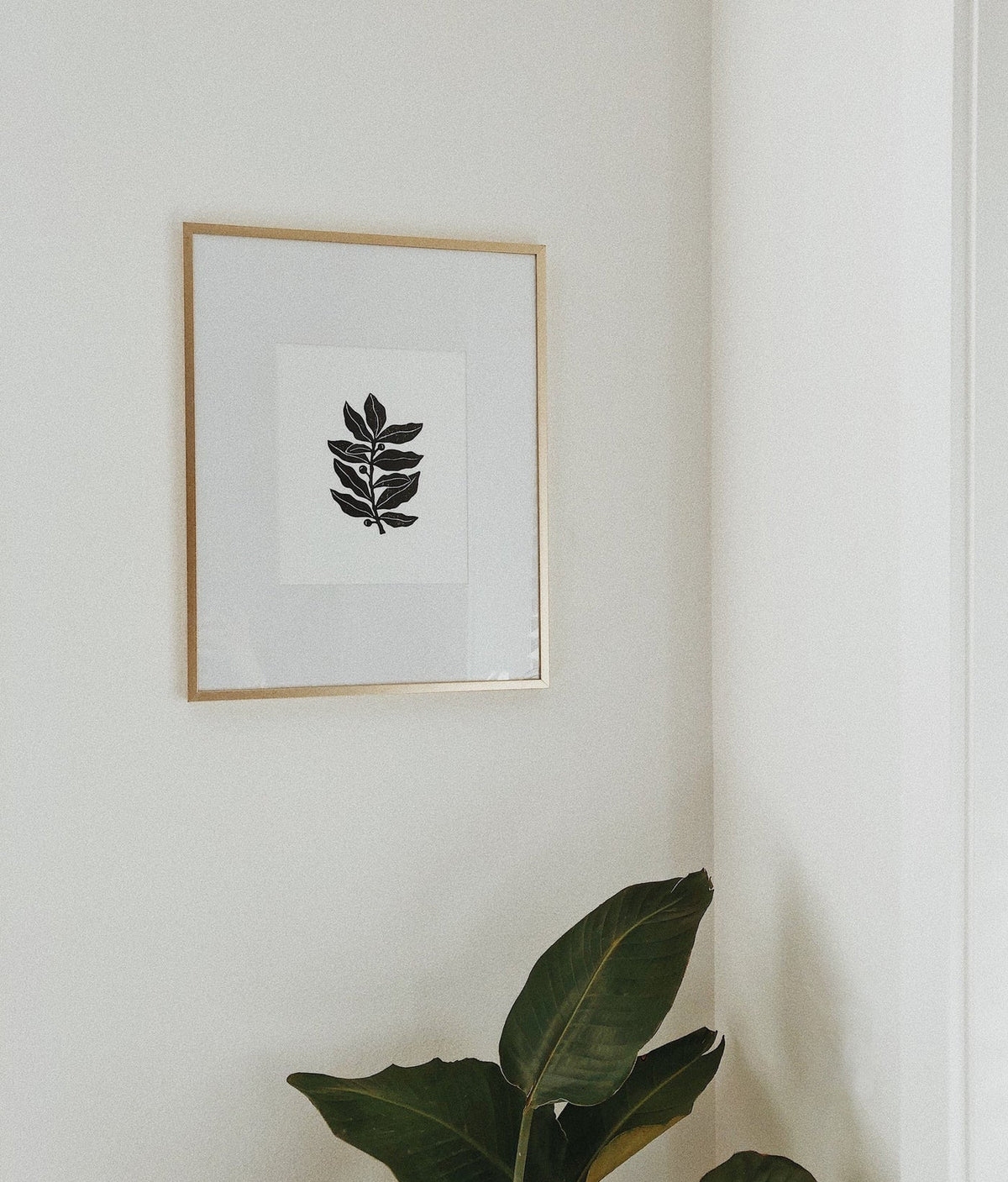 Berry Branch - Linocut Block Print