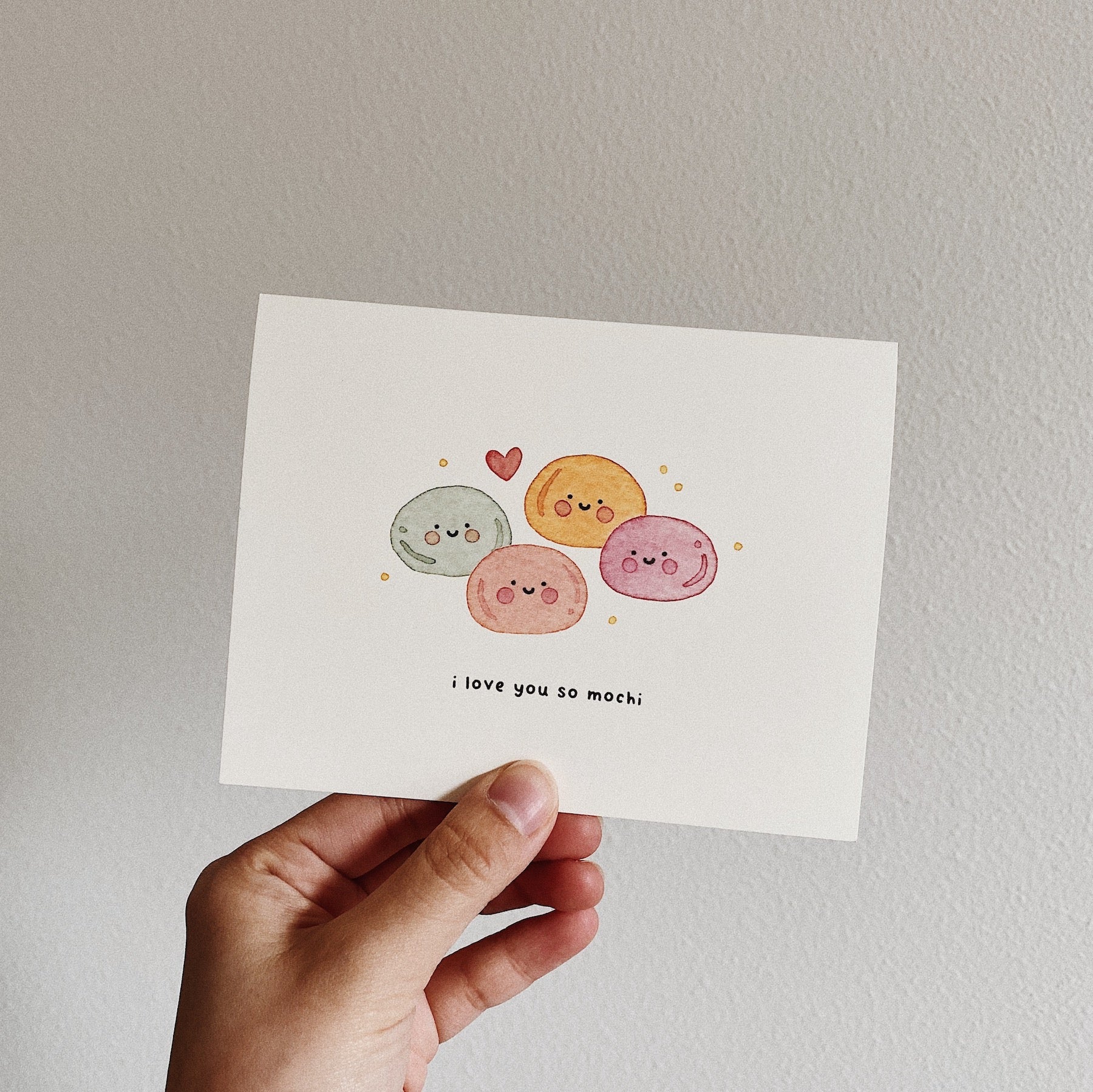 I Love You So Mochi Pun Card