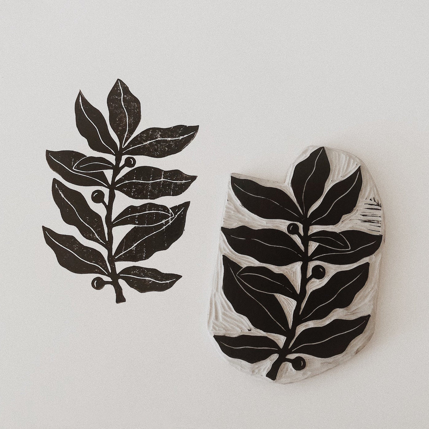 Plant No. 1 - Linocut Art Print