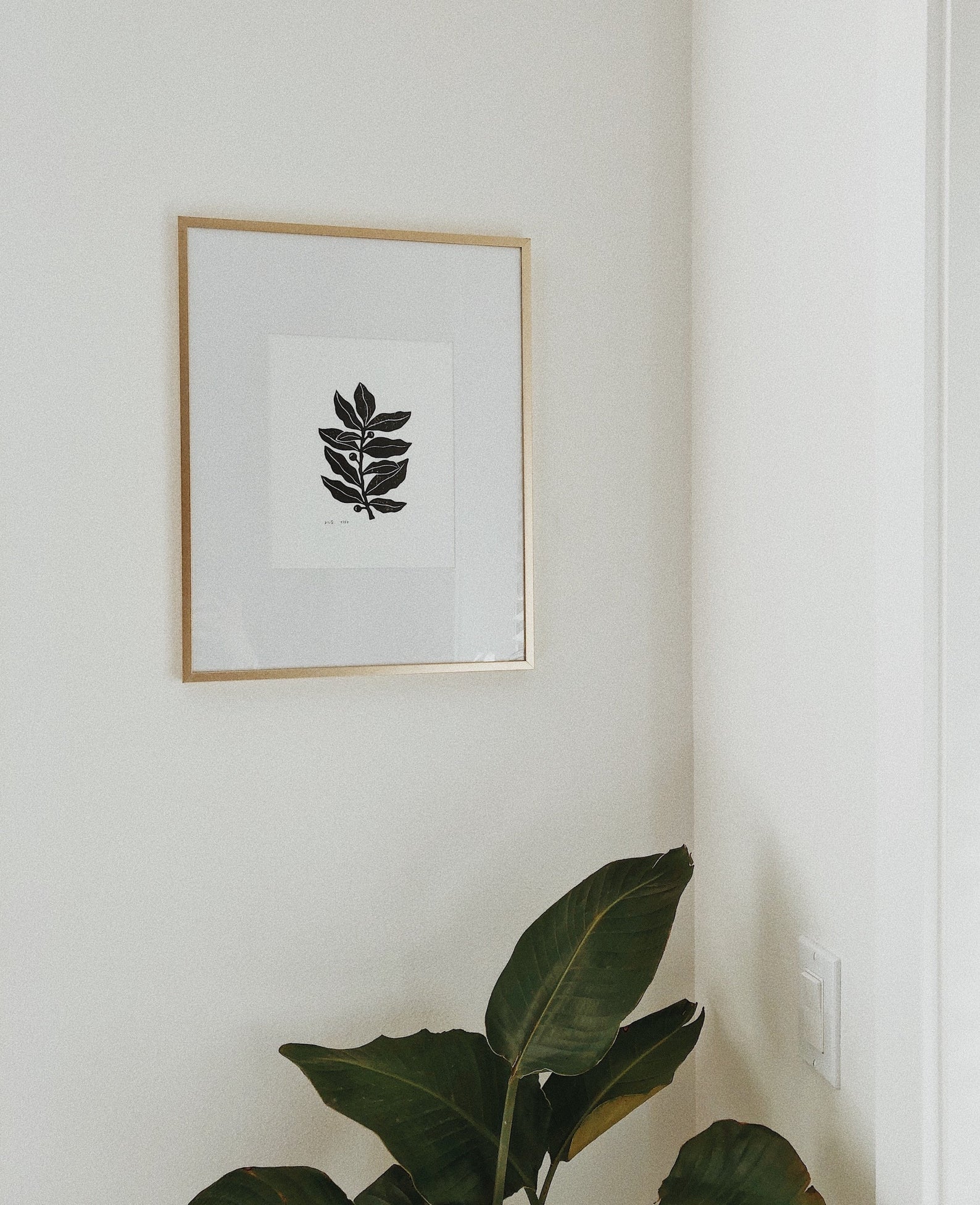 Plant No. 1 - Linocut Art Print