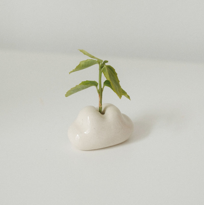 Cloud Porcelain Mini Bud Vase