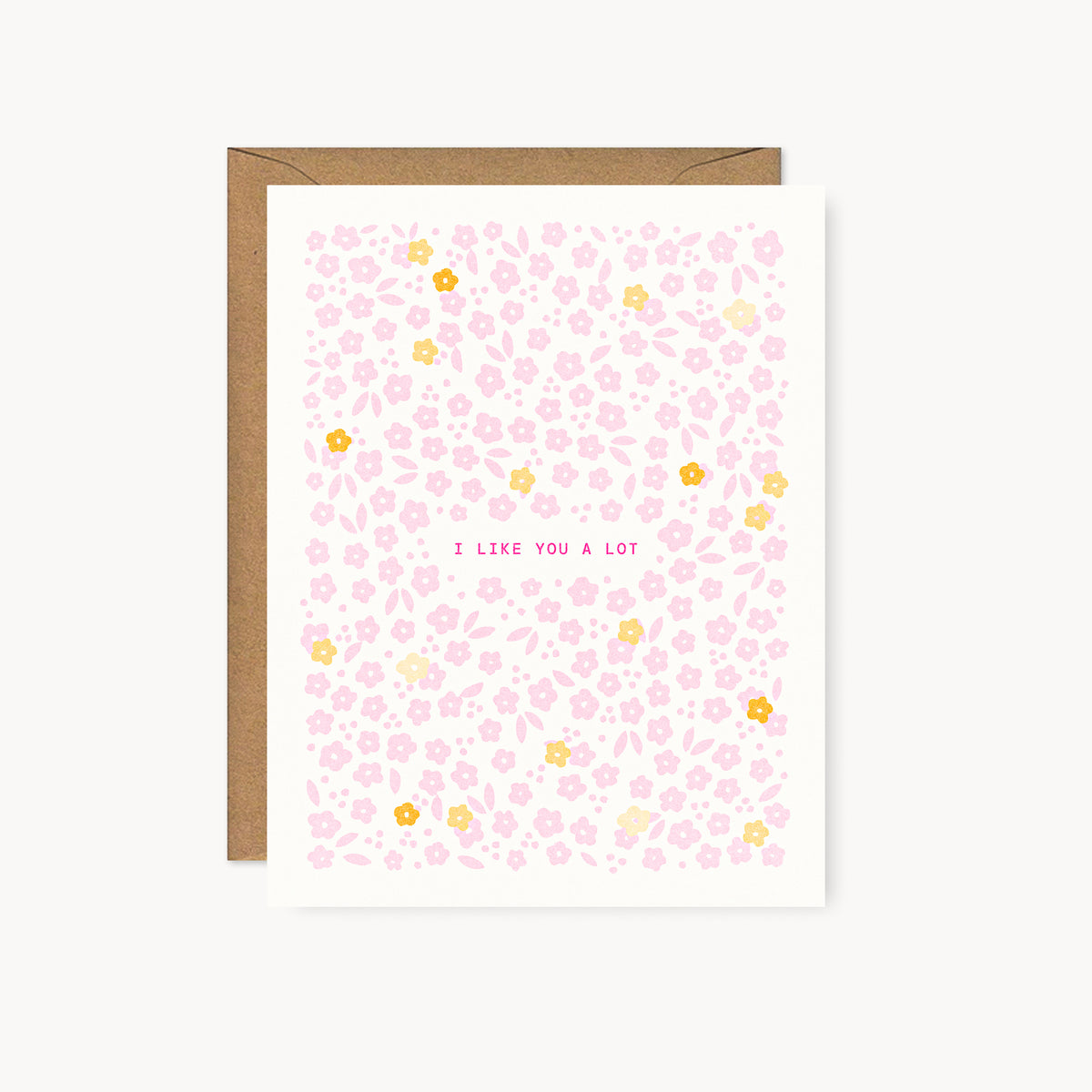 I Like You a Lot - Risograph Card