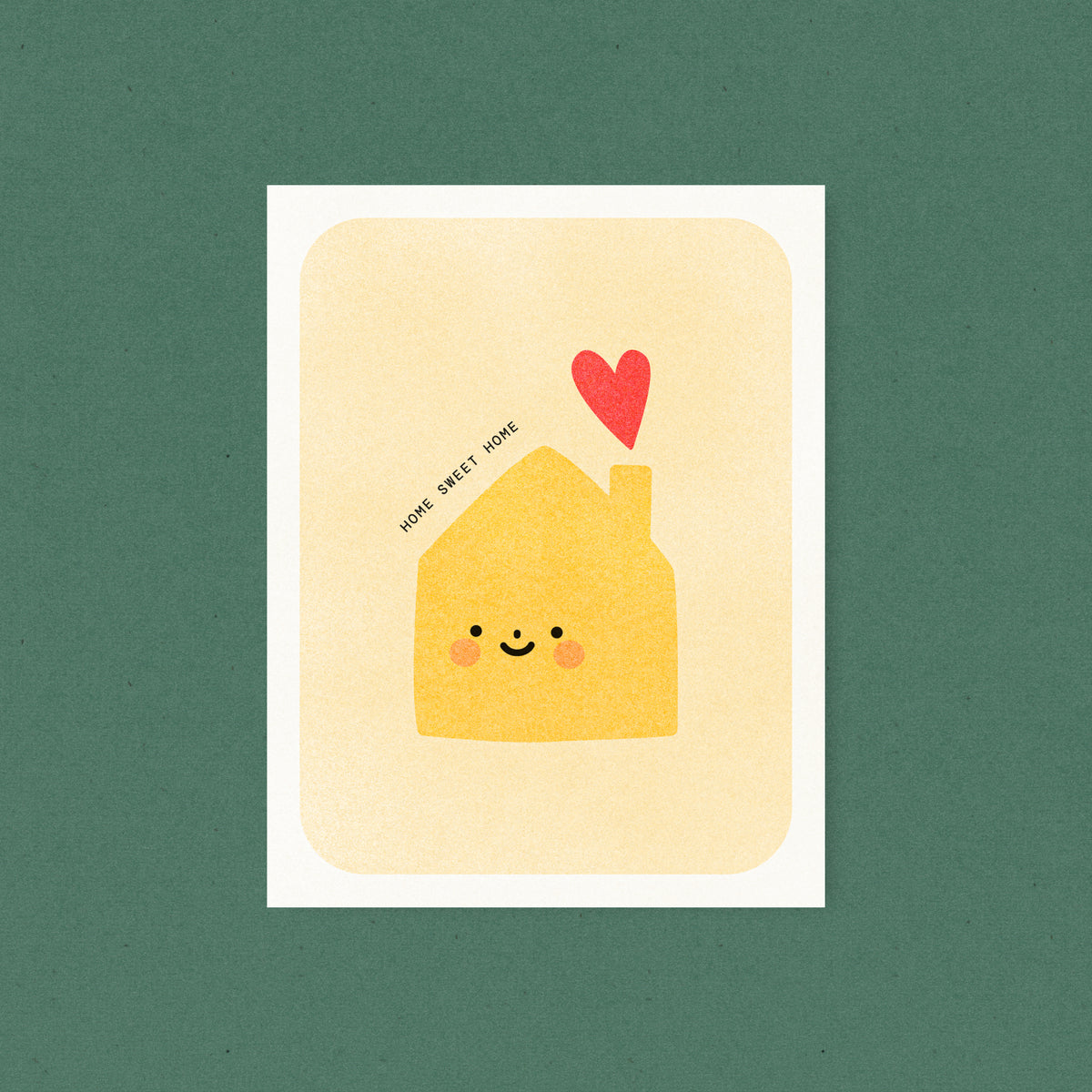 Home Sweet Home - Housewarming Risograph Card