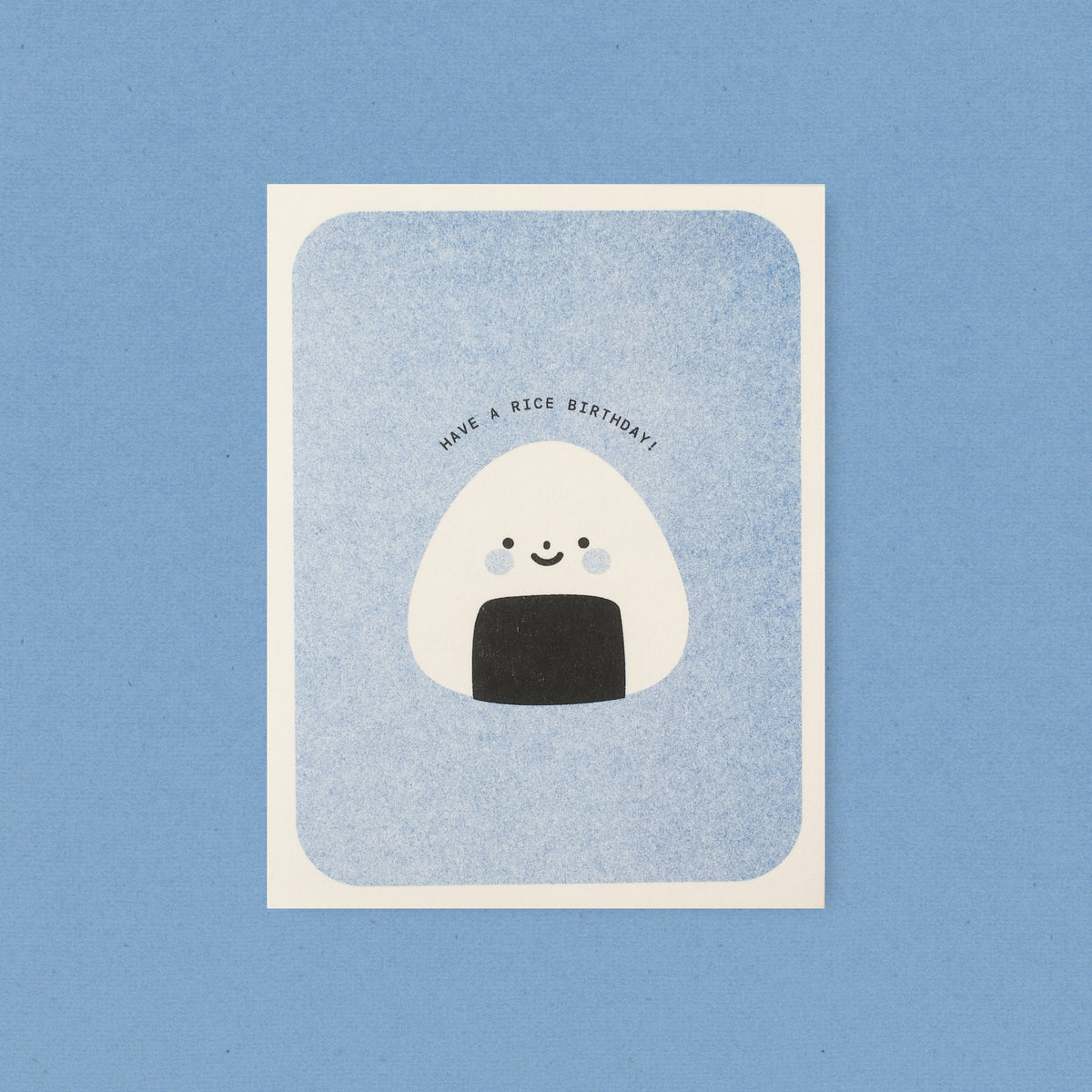 Have a Rice Birthday - Onigiri Risograph Card