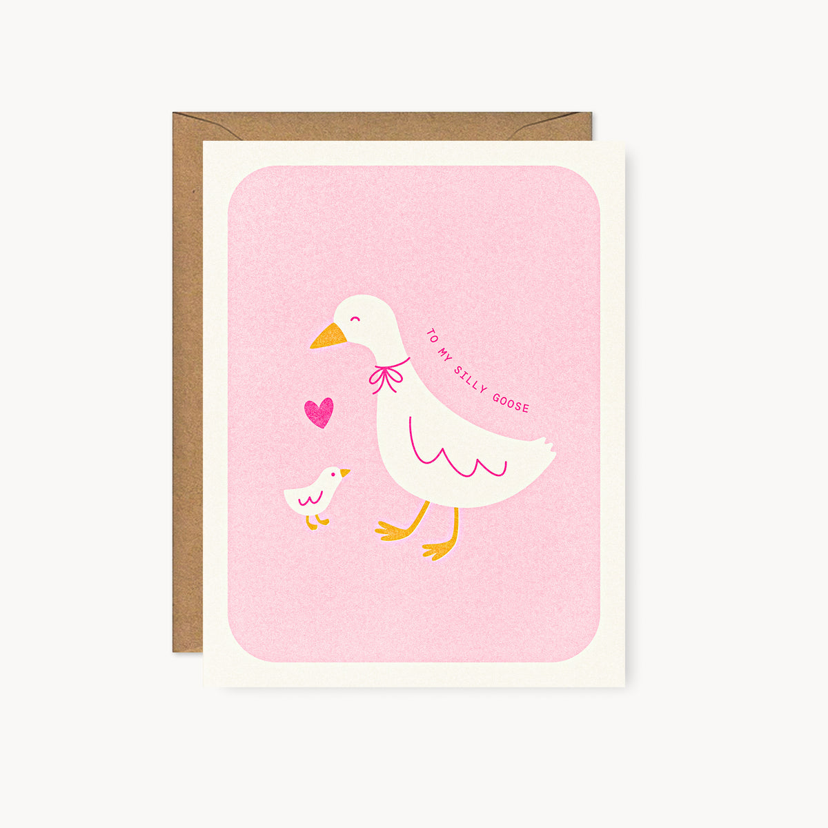 To My Silly Goose - Birthday Risograph Card