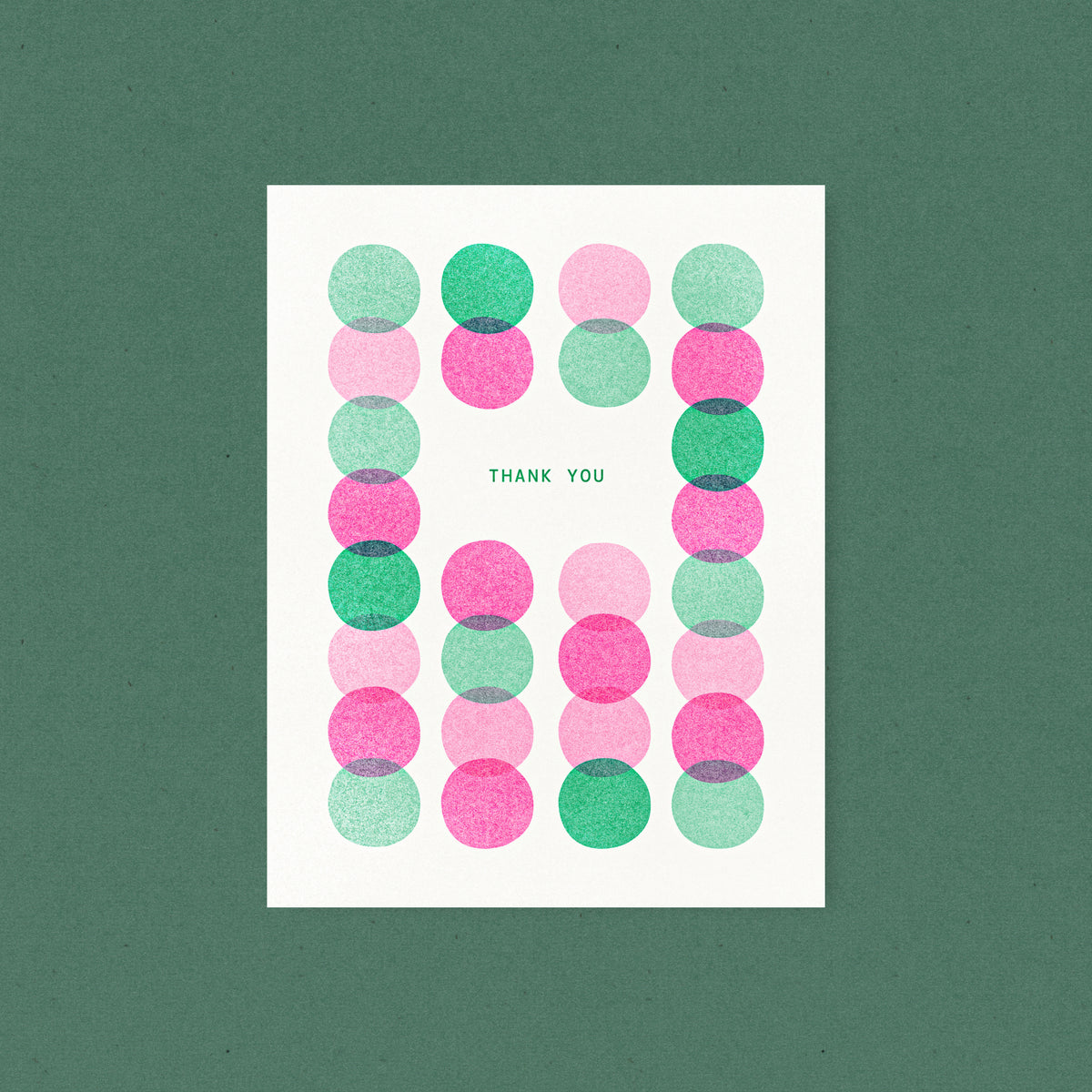 Thank You Risograph Card
