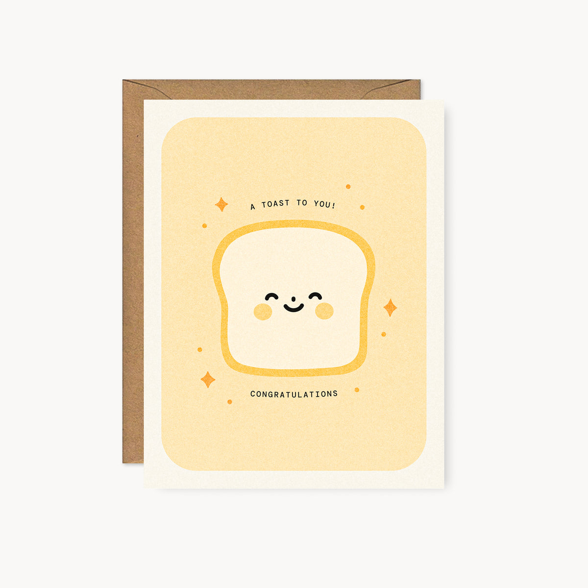 A Toast To You! - Congratulations Risograph Card