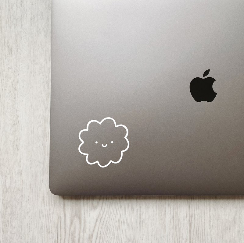 Cute Puff Ball Laptop/Window Decal Sticker