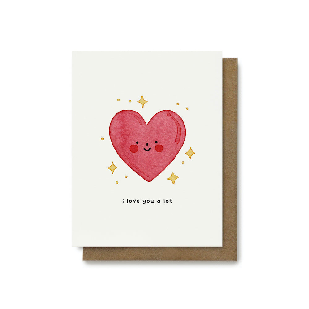 I Love You A Lot Heart Card